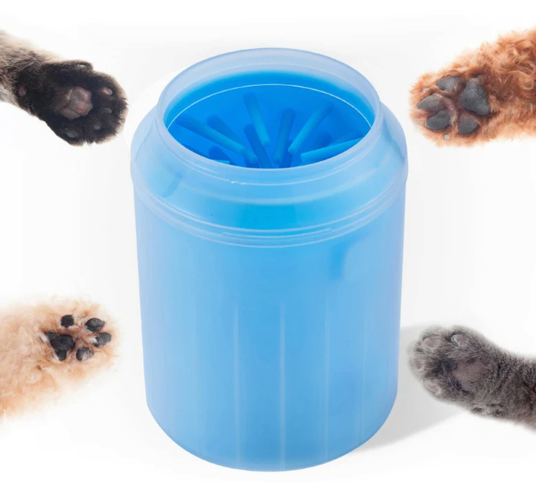 Portable Dog Paw Cleaner Cup β Soft Silicone Brush for Quick & Easy Pet Foot Washing β Outdoor Paw Cleaning Tool