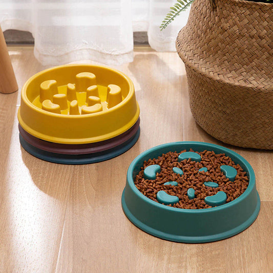 Slow Feeder Dog Bowl – Anti-Choke, Non-Slip Pet Food Bowl for Small Dogs & Cats | Improves Digestion & Prevents Bloating